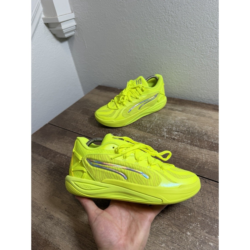 PUMA Stewie 4 Flawless Breanna Stewart Lime Size 7.5 Womens Basketball Shoes